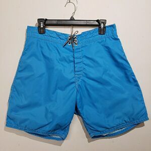 Birdwell Beach Britches Swim Trunks 31 Blue Made In USA